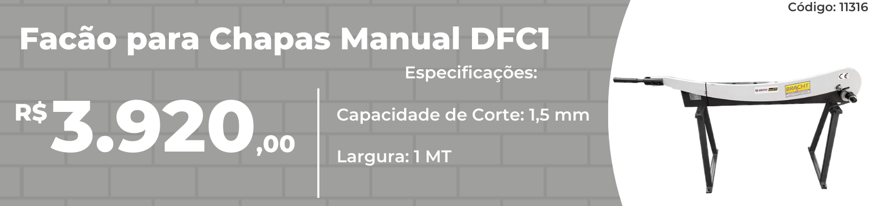 Facao Corte Chapa 1000MMx1,5MM DFC1 Donner