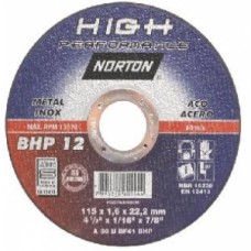 Disco Corte Inox Fino 7 1,6MM 7/8 BHP12 Norton