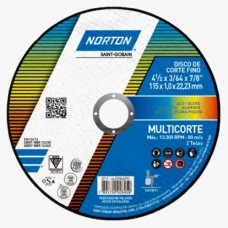 Disco Corte Fino 4.1/2 1,0MM 7/8 Multicorte Norton